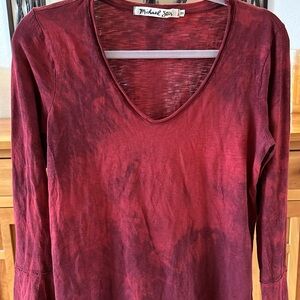 Never worn Michael Stars Supima cotton long sleeve tee, M